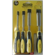Finbullet 4-piece 10-25mm gutter chisel set