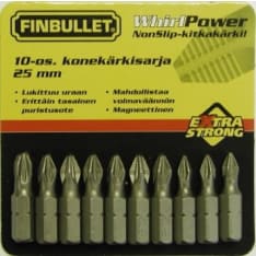 Finbullet 25mm PZ konekärkilajitelma