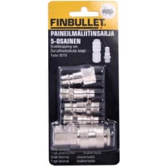 Finbullet 5-piece compressed air connector set