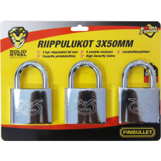 Finbullet 50 mm riippulukkosarja