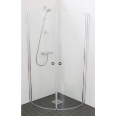 SK850K 85x85x195 cm clear shower corner