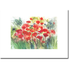Minna Immonen Red tunics 50x70cm poster