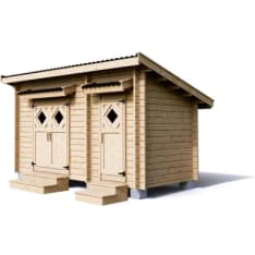 Kannala 8,5m² pulpettikatolla varasto-puucee