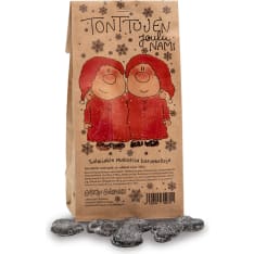 Enkelin Eväspussi tonttujen joulunami salmiakkikaramelleja