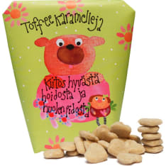 Kiitos hyvästä hoidosta ja huolenpidosta - toffeekaramelleja