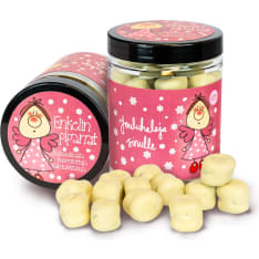 Eenkelin Eväspussi Enkelin pipanat - valkosuklaalla kuorrutettuja salmiakkilakuja