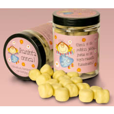 Enkelin Eväspussi - Congratulations - white chocolate coated salmiac licorice