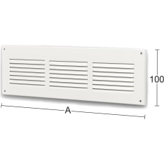 Habo 100 x 300 mm white slat