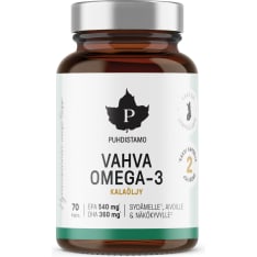 Puhdistamo Vahva Omega -3 70 kaps. ravintolisä