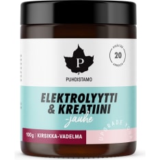 Puhdistamo Elektrolyytti & Kreatiini jauhe Kirsikka-Vadelma 100g