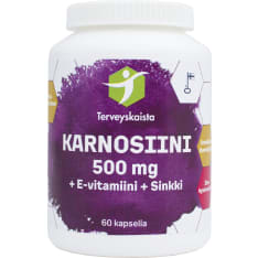 Terveyskaista Karnosiini 500 mg 60 kaps. ravintolisä