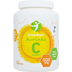 Terveyskaista Aurinko C 500 mg 120 tabl. ravintolisä