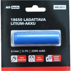 MR-tuote 18650 3,7V 2200mAh litiun akku
