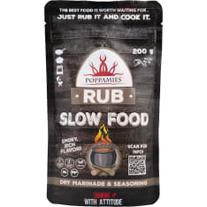 Poppamies Rub Slow Food spice mix 200g