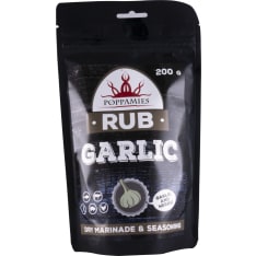 Poppamies Garlic Rub 200 g valkosipulinen mausteseos