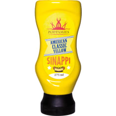 Poppamies American Classic Yellow 275ml sinappi