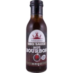 Poppamies Hot Bourbon BBQ 410 g chili-viskigrillikastike