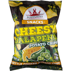 Poppamies Cheesy jalapeno 150 g perunalastut
