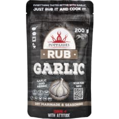 Poppamies Rub Garlic spice mix 200g