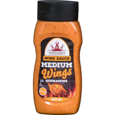Poppamies Medium 340g wing sauce