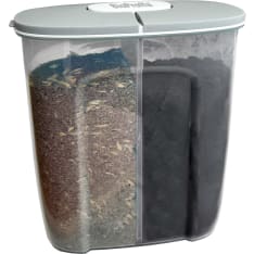 BioProffa 2.5L Double Compartment Bokashi Bran Container, Grey
