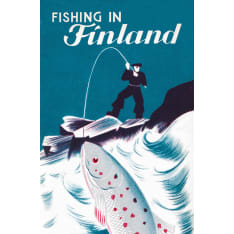 Come to Finland Fishing in Finland postikortti