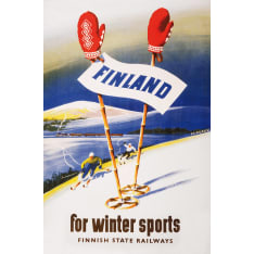 Come to Finland For winter sports postikortti