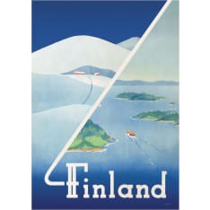 Come to Finland Finland Winter-summer 50x70cm poster