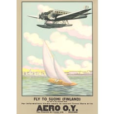 Come to Finland Fly to Finland 50x70cm poster