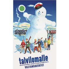 Come to Finland Lumiukko postikortti