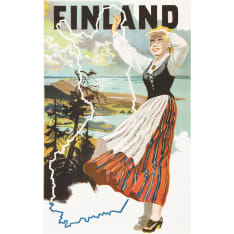 Come to Finland Suomineito Kolilla postikortti