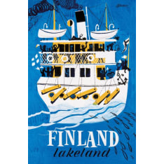 Come to Finland Lakeland by Erik Bruun postikortti