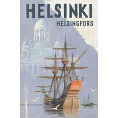 Come to Finland Helsinki -Purjehduslaiva postikortti