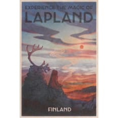 Come to Finland Magic of Lapland puukortti