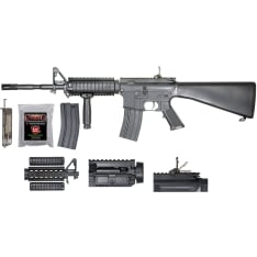 Proairsoft SR-16 jousiviritteinen airsoft kivääri setti