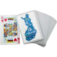 Happy Orange Finland Map playing cards