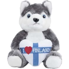 Happy Traveler Sydän Husky M pehmolelu