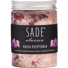 Sade Ruusu-Kristallisuola 300 ml kylpysuola