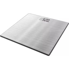 Large, impressive stainless steel personal scale, 100g accuracy, maximum weight 180kg, automatic power-off