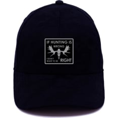 Zigi Zagi Orlando Camo musta If Hunting is wrong lippalakki
