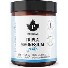 Puhdistamo Tripla Magnesiumjauhe 90 g ravintolisä