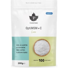 Puhdistamo MSM+C Lime 200 g ravintolisä