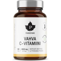 Puhdistamo Vahva C-vitamiini 800 mg 60 kaps. ravintolisä