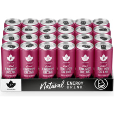 Puhdistamo Natural Energy Drink Strong Raspberry 24x330 ml energiajuoma