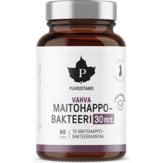 Puhdistamo Vahva Maitohappobakteeri 30 Mrd. 60 kaps ravintolisä