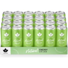 Puhdistamo Natural Energy Drink Vihreä Omena 24x330ml energiajuoma