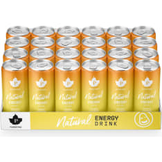 Puhdistamo Natural Energy Drink Orange Lemonade 24x330ml energiajuoma