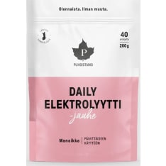 Puhdistamo Daily Strawberry 200 g electrolyte powder food supplement