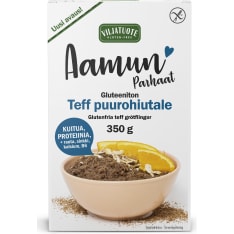 Aamun Parhaat Täysjyvä Teff Gluteeniton 350g puurohiutaleet