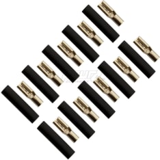 FOUR Connect 4-690732  2.5mm2, 2.8mm, musta, 10kpl lattaliitin